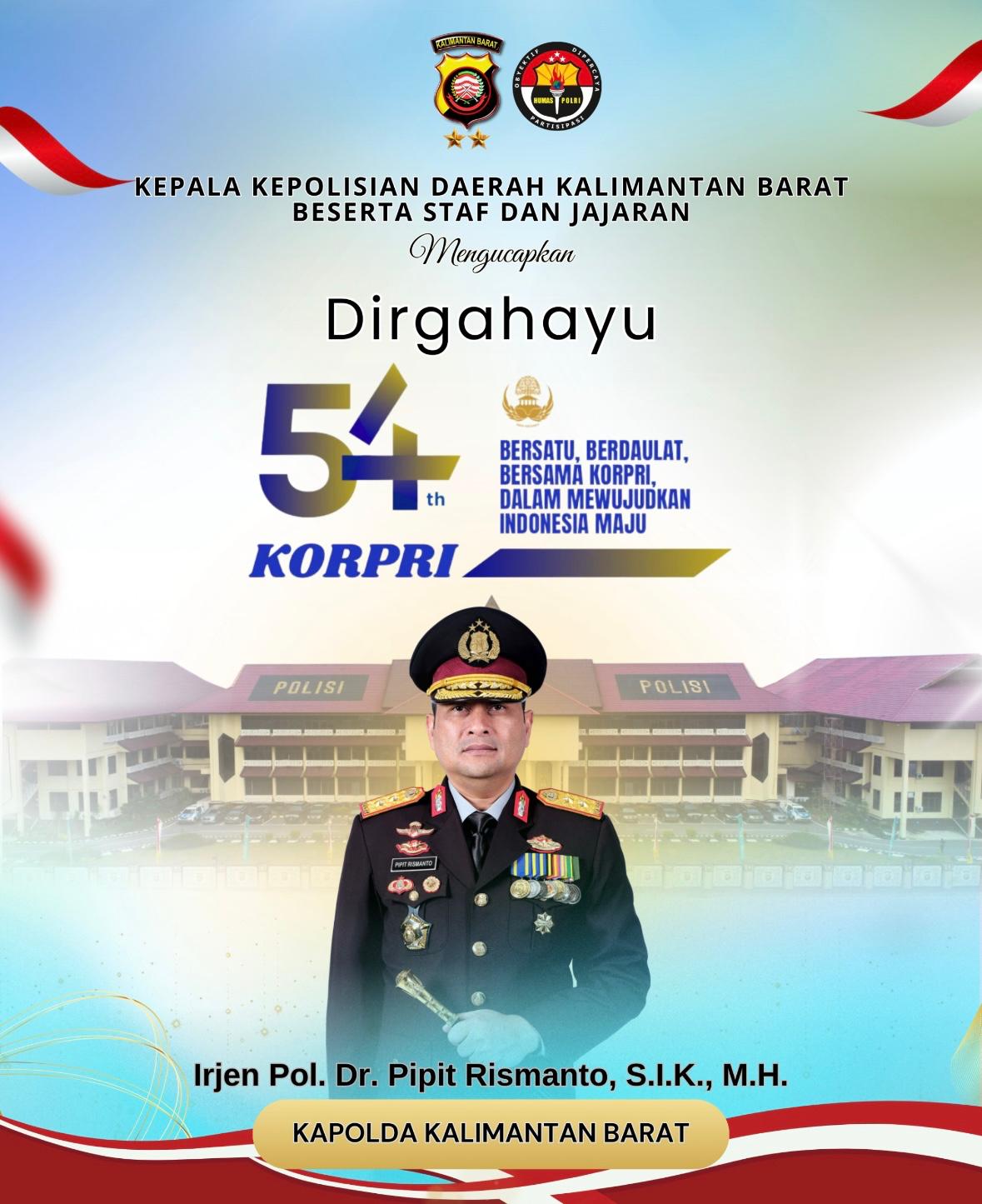 Dirgahayu ke-54 Korps Pegawai Republik Indonesia (KORPRI)
